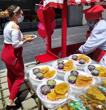 Patacones para eventos