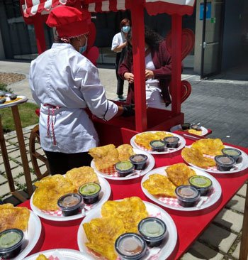 Patacones para eventos