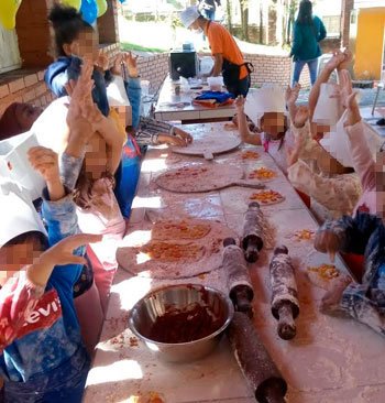 show pizzeritos para fiestas infantiles